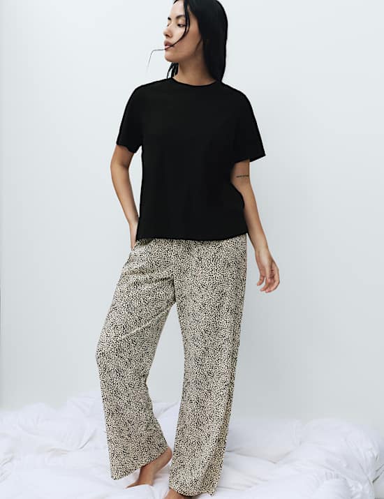 Ensemble pyjama 100 % coton avec imprim&eacute;