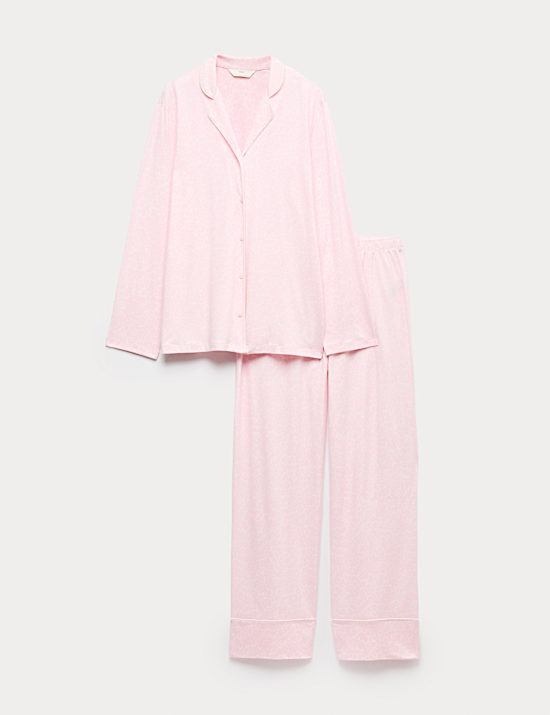 Soft Touch Printed Revere Pyjama Set