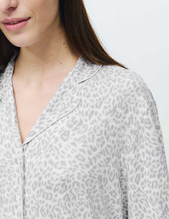 Soft Touch Printed Revere Pyjama Set