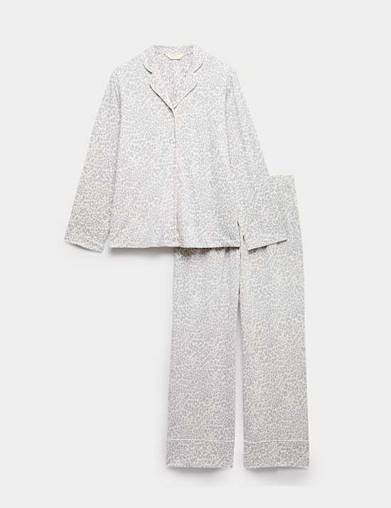 Soft Touch Printed Revere Pyjama Set