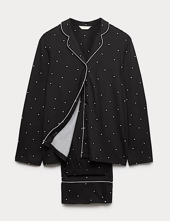 Soft Touch Printed Revere Pyjama Set