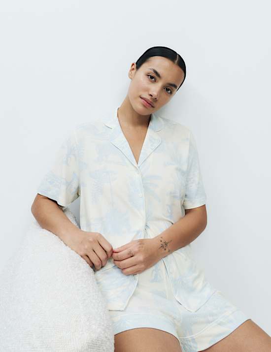 Soft Touch Printed Revere Shortie Set