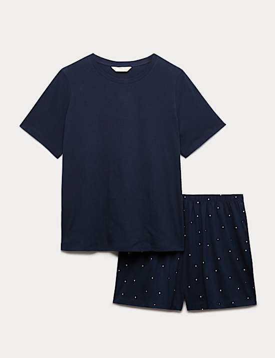 Cotton Rich Printed Shortie Set