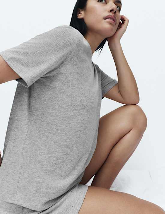 Cotton Rich Printed Shortie Set