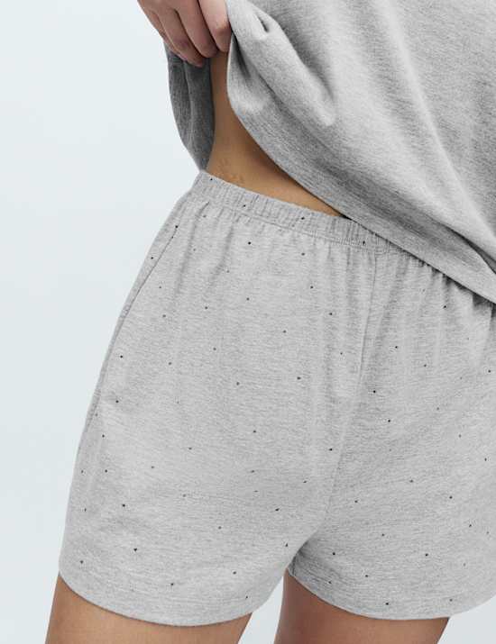 Cotton Rich Printed Shortie Set