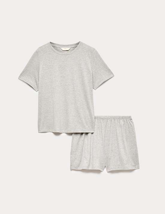 Cotton Rich Printed Shortie Set