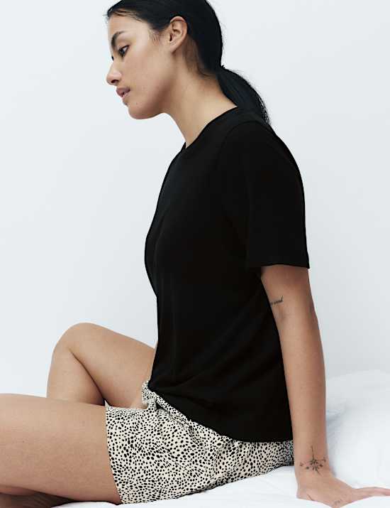 Cotton Rich Printed Shortie Set