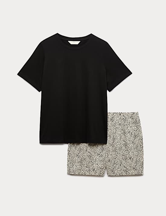 Cotton Rich Printed Shortie Set