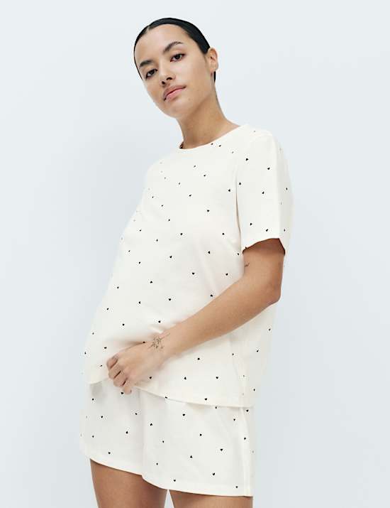 Cotton Rich Printed Shortie Set