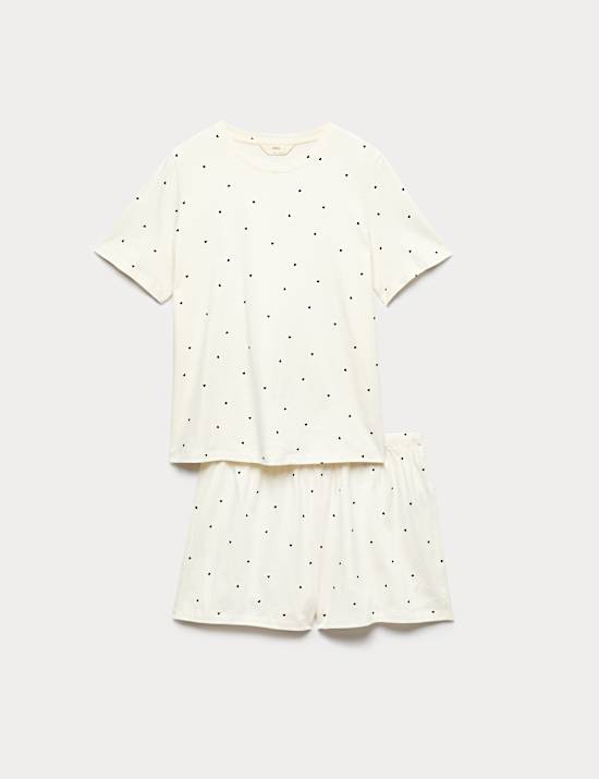 Cotton Rich Printed Shortie Set