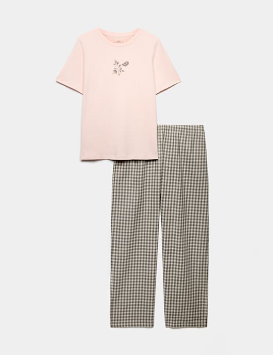 Cotton Rich Printed Pyjama Set