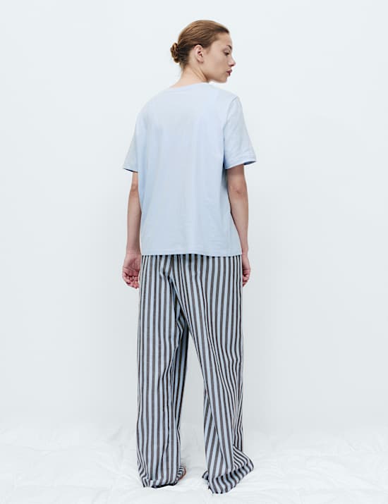 Conjunto de pijama de algod&oacute;n estampado