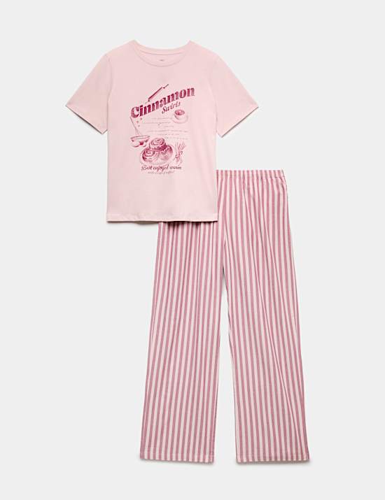 Cotton Rich Printed Pyjama Set