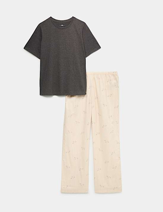 Pyjama en coton avec imprim&eacute;