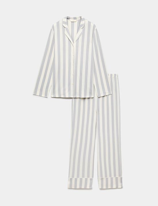 Soft Touch Patterned Revere Pyjama Set