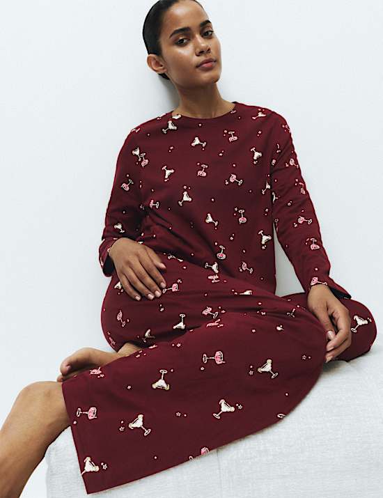 Pure Cotton Printed Pyjama Set