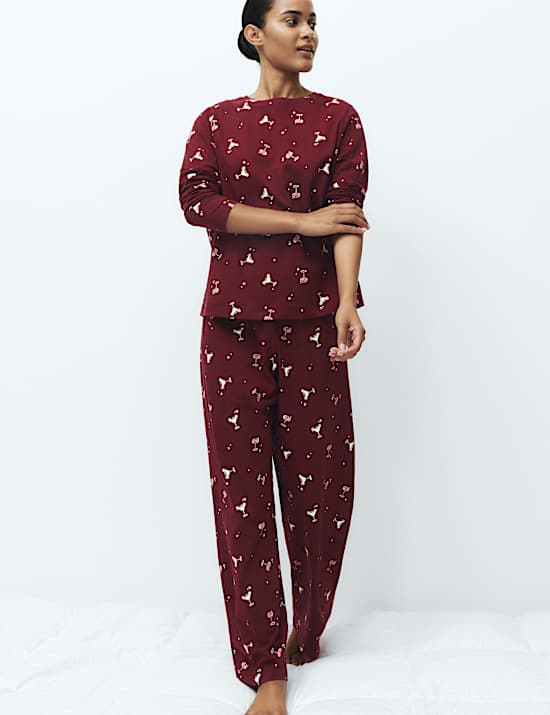 Pure Cotton Printed Pyjama Set