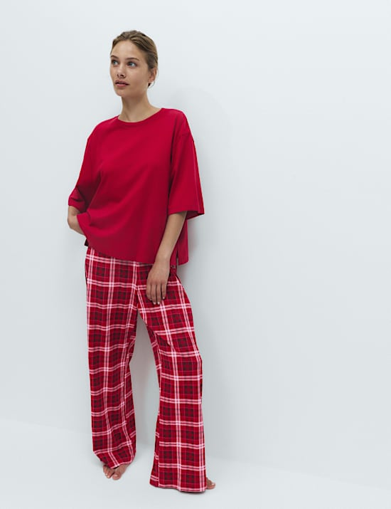 Pure Cotton Printed Drop Shoulder Pyjama Set