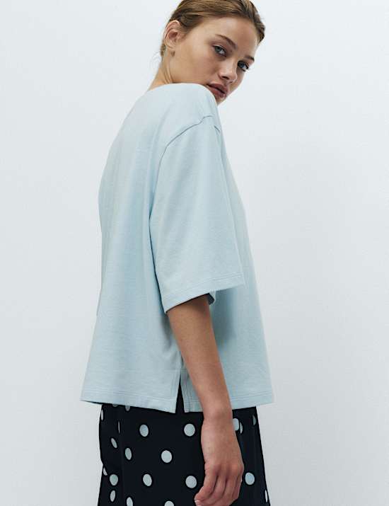 Pure Cotton Printed Drop Shoulder Pyjama Set
