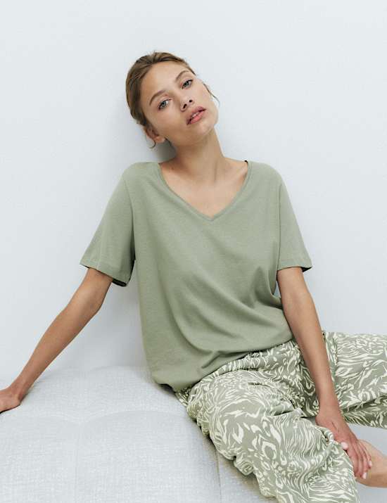 Pure Cotton Checked Long Pyjama Set