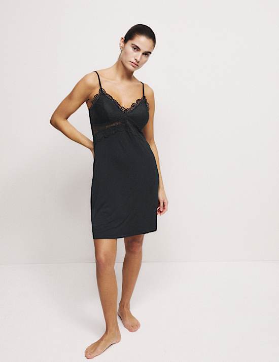 Body Soft&trade; Lace Trim Chemise