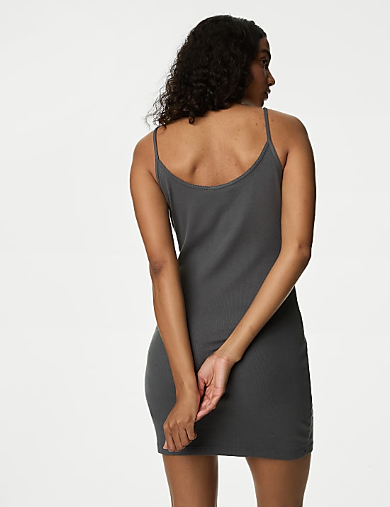 Cotton Rich Ribbed Chemise