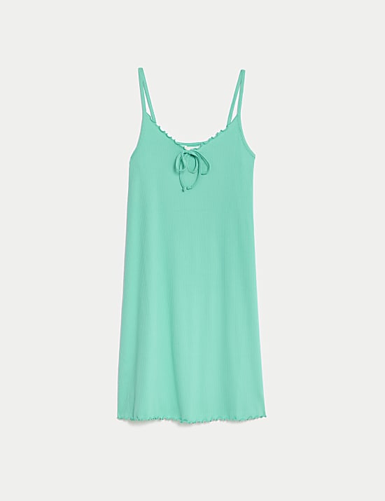 Cotton Rich Ribbed Chemise