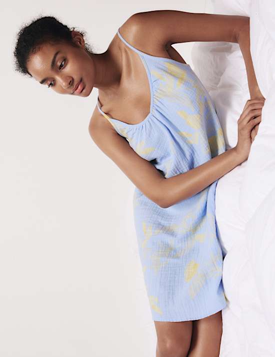 Pure Cotton Cool Comfort&trade; Printed Chemise