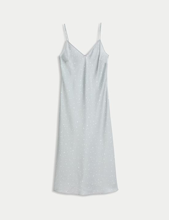 Satin Star Print Chemise