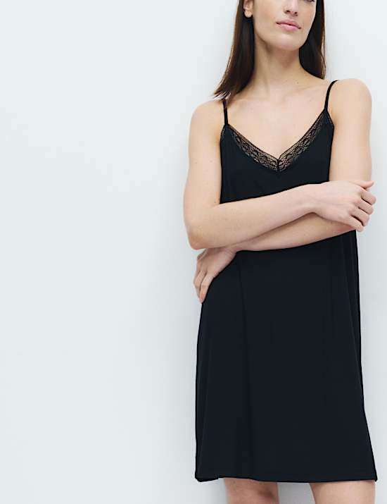 Lace Trim Chemise