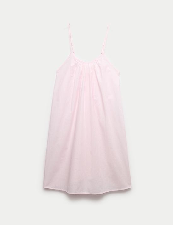 Camisa corta de punto de rayas 100 % algod&oacute;n