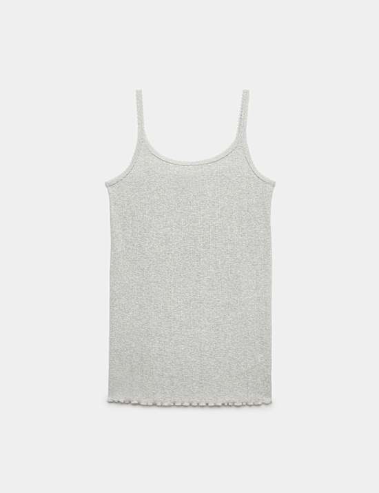 Cotton Blend Pointelle Short Chemise