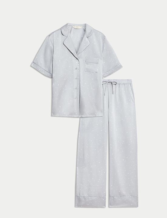 Satin Star Print Pyjama Set