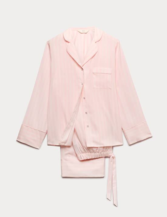 Dream Satin&trade; Striped Revere Pyjama Set