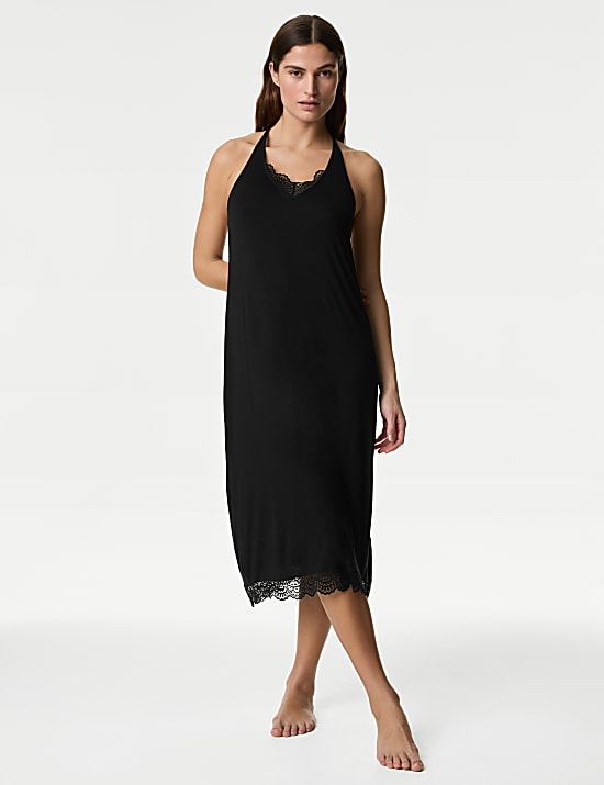 Body Soft&trade; Lace Trim Chemise with Secret Support