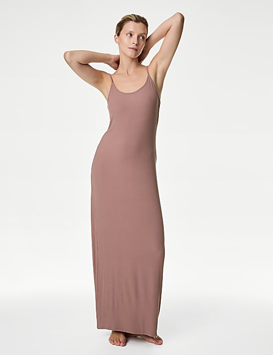 Ribbed Strappy Nightdress