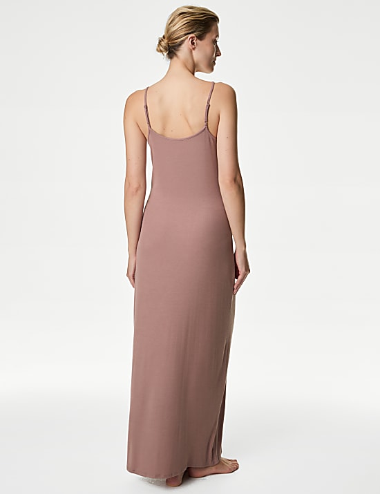 Ribbed Strappy Nightdress