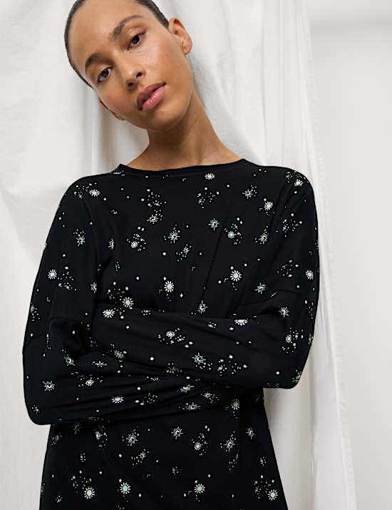 Pure Cotton Eid Printed Nightdress