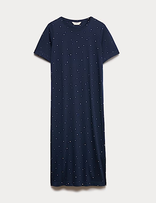 Chemise de nuit longue avec imprimé, dotée de la technologie Cool Comfort™