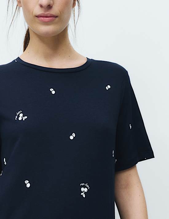 Cotton Modal Printed Nightdress