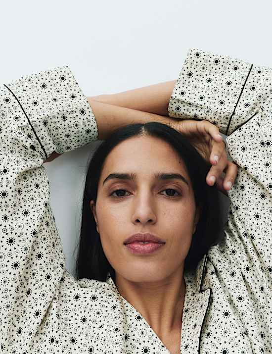 Pure Cotton Sateen Eid Printed Nightshirt