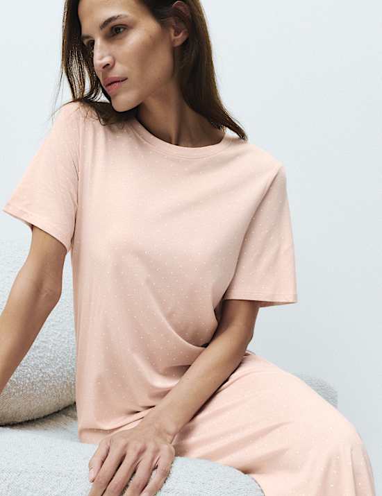 Cotton Modal Printed Long Nightdress
