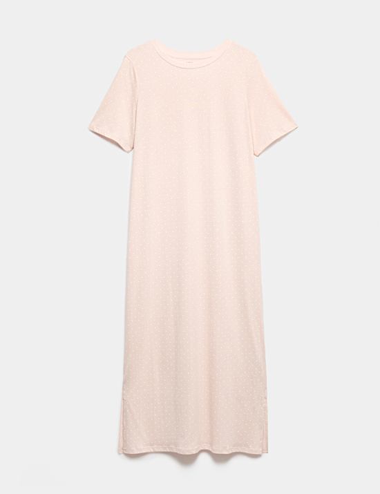 Cotton Modal Printed Long Nightdress