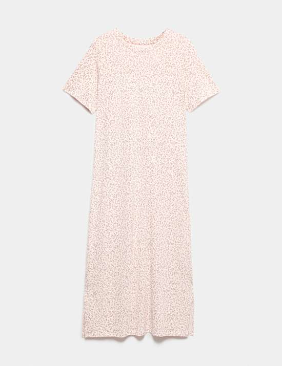 Cotton Modal Printed Long Nightdress