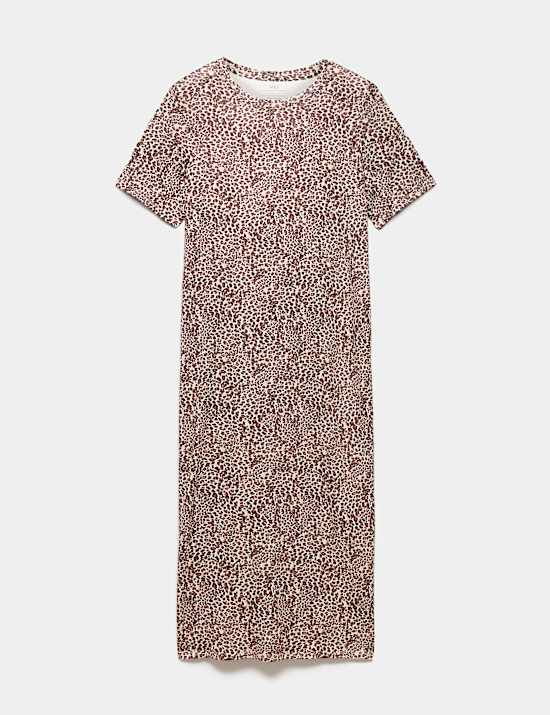 Cotton Modal Printed Long Nightdress