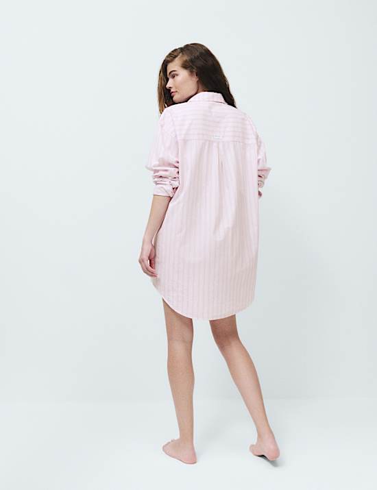 Pure Cotton Striped Nightshirt