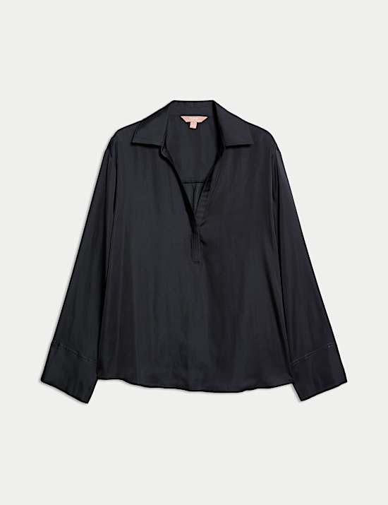 Pyjamashirt van satijn