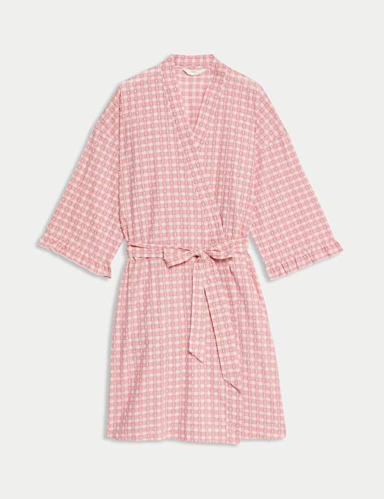 Pure Cotton Gingham Yarn Dyed Dobby Wrap