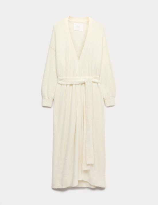 Feather Knit Tie Wrap