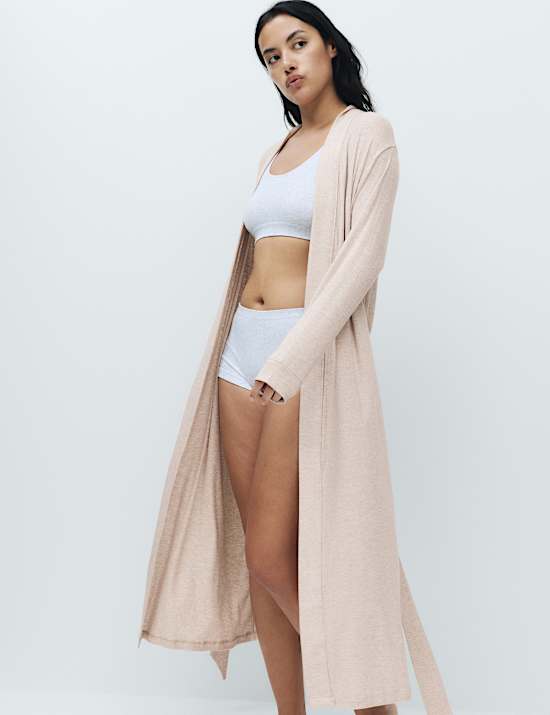 Modal Rich Ribbed Long Wrap
